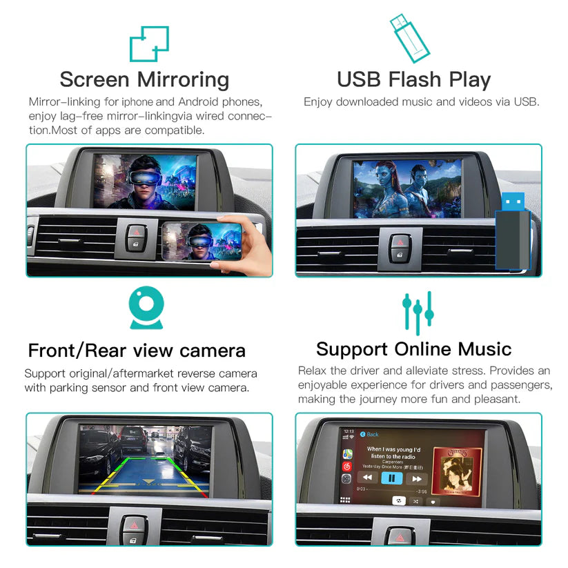 BMW MMI Box EVO Wireless CarPlay Android Auto – F20 F30 F31 F32 F10 F15 F01