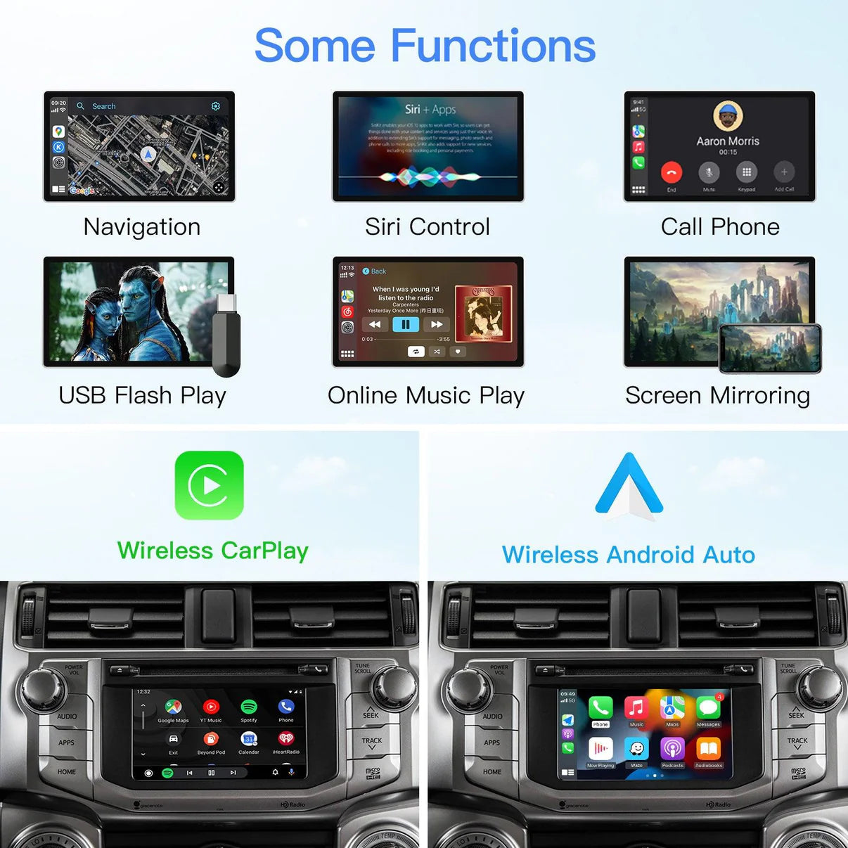 Wireless Carplay Android Auto interface for Toyota Touch2 & Entune2.0