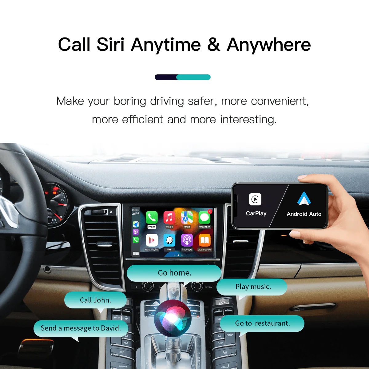 Wireless Carplay Android Auto Kits for Porsche PCM3.1/3.0/4.0