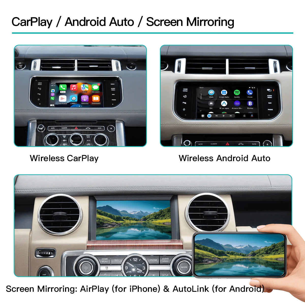 Wireless CarPlay Android auto Module Box for Land Rover/Jaguar