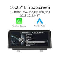BMW F20 NBT 10.25” Wireless CarPlay Android Auto Screen