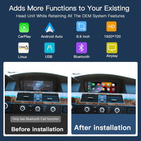 8.9'' Linux screen for BMW 3/5er E60~E93 CIC Wireless CarPlay Android Auto