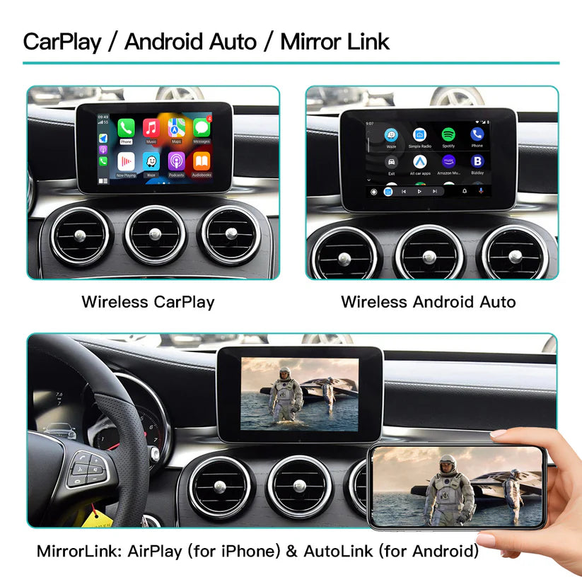 Wireless Carplay Android Auto Kits for Mercedes Benz NTG4.0/4.5/5.0/5.5 system